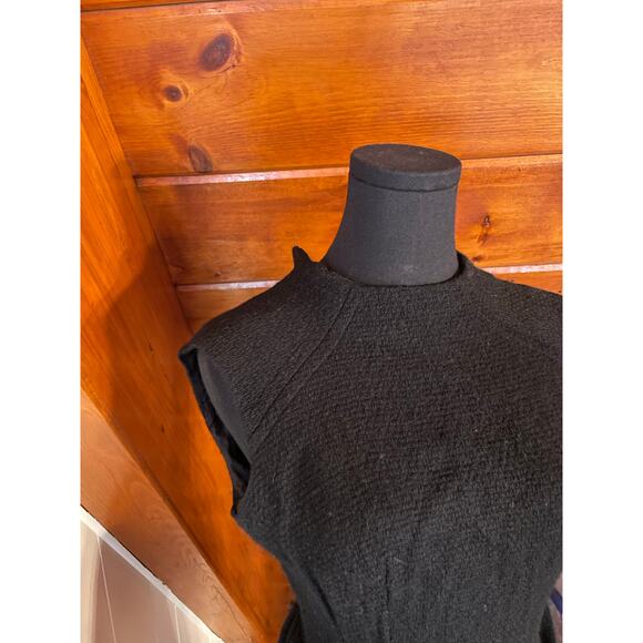 Vintage 70s Textured Black Mini Dress by Bobbie Brooks sz XS - Picture 5 of 8